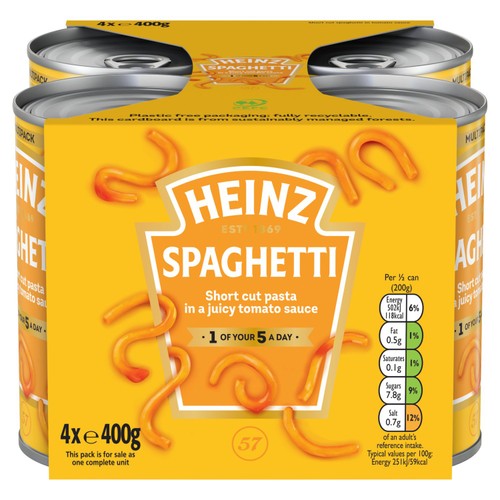 Heinz Spaghetti In Tomato Sauce