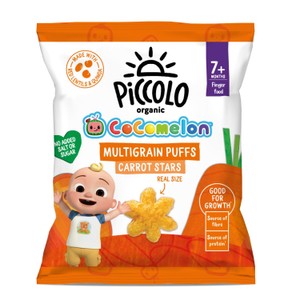 Piccolo Cocomelon Carrot Multigrain Star Puffs 7+ Months