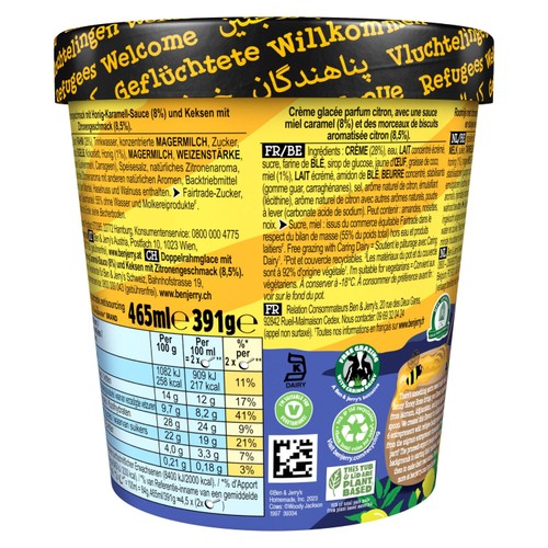 Ben & Jerry's Sunny Honey Home Lemon Ice Cream Tub
