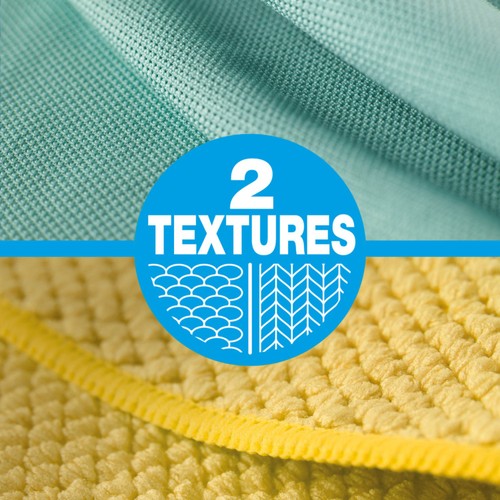 Spontex Microfibre Cloths Streak Free Window Cleaner Kit
