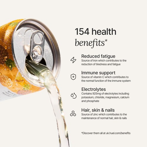 Huel Daily Vitamin Pineapple & Mango Sparkling Multivitamin Energy Drink