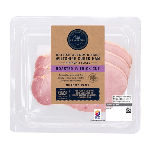 M&S Outdoor Bred Thick Cut Roast Ham