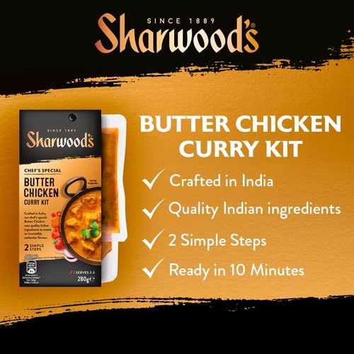 Sharwood's Butter Chicken Indian Curry Sauce Kit