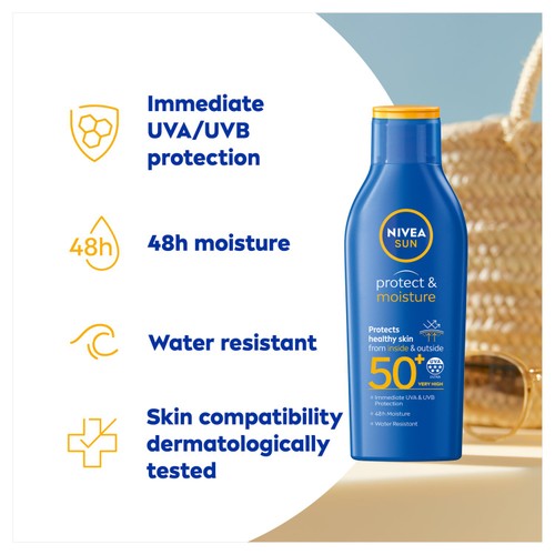 NIVEA SUN Protect & Moisture SPF 50+ Sun Lotion 