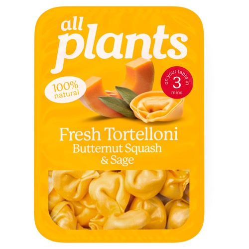 all plants Creamy Butternut Squash & Sage Tortelloni