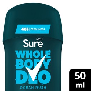 Sure Men Ocean Rush 48Hr Whole Body Deodorant Stick 50Ml