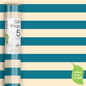 Blue Stripe Gift Wrap Roll