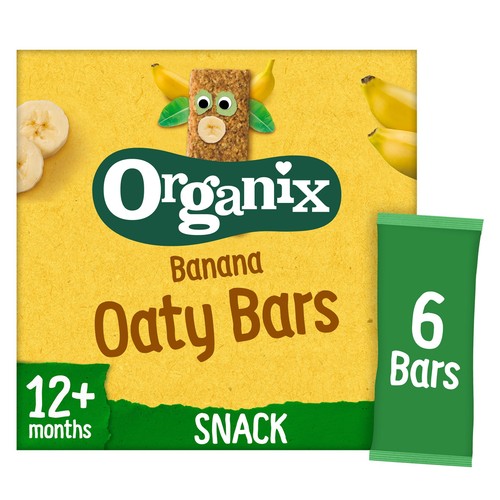 Organix Banana Soft Oaty Bars Toddler Snacks Multipack 12 months+