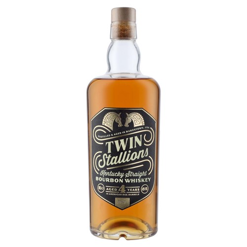 M&S Twin Stallions Kentucky Straight Bourbon Whiskey