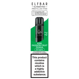 Elfbar Vape 600 Replacement Pods x2 - Kiwi Passionfruit Guava