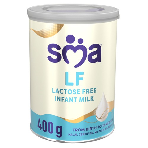 SMA LF Lactose Free Infant Milk Powder Formula, From Birth 400g