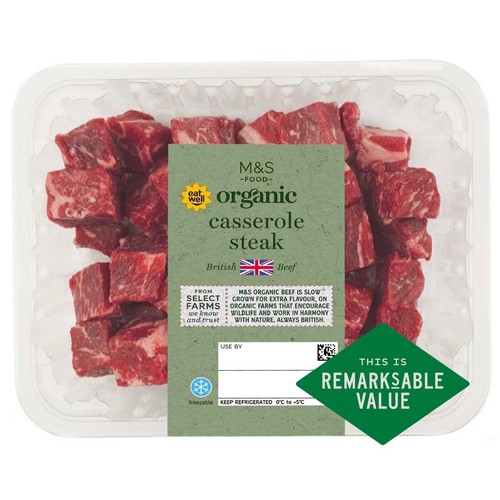 M&S Organic British Casserole Steak
