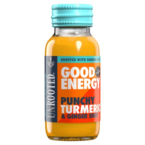 UNROOTED Punchy Turmeric, Ginger & Baobab Single Shot