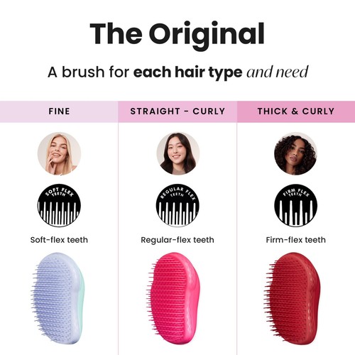 Tangle Teezer Fine and Fragile Detangling Hairbrush, Mint Violet