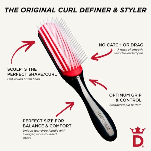 Denman Classic Hair Styling Brush, 7 Row