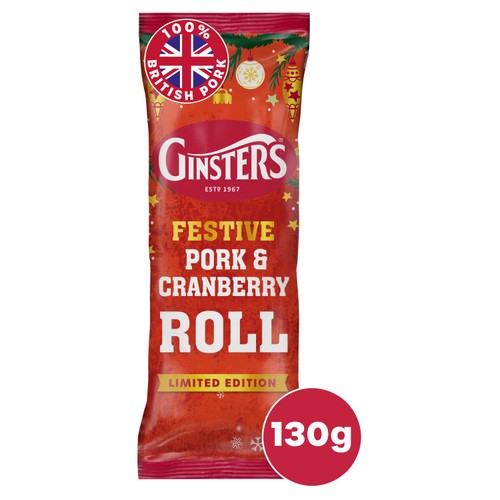 Ginsters Festive Pork and Cranberry Roll
