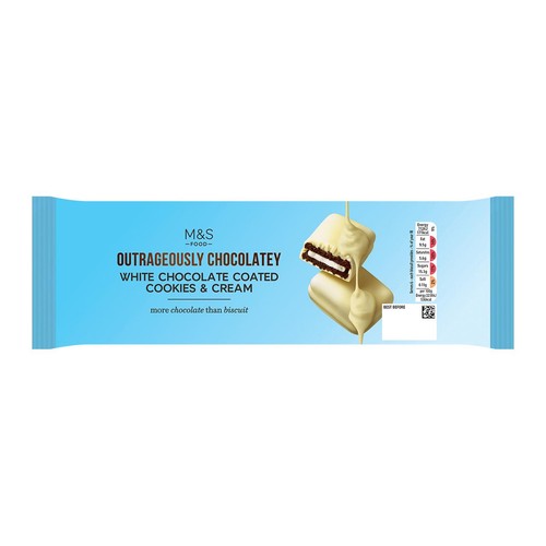 M&S White Chocolate Coated Cookies & Cream