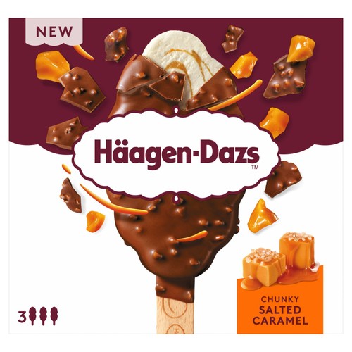 Haagen-Dazs Chunky Salted Caramel Stick Bar Ice Cream