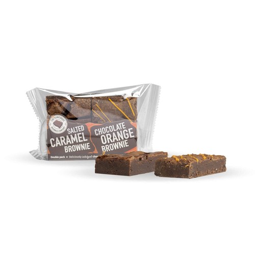Homemade Brownie Co. GF  Salted Caramel & Chocolate Orange Brownie Twin