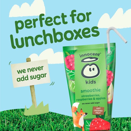 Innocent Kids Strawberries Raspberries & Apple Smoothies
