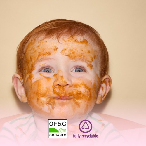 Little Freddie Organic Blackberries, Pear, Apple & Oat Baby Food Pouch 6+ M