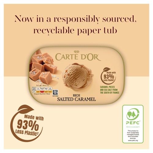 Carte D'Or Rich Salted Caramel Ice Cream Tub