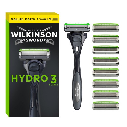 Wilkinson Sword Hydro 3 Skin Protection Men's Razor with 9 Blades