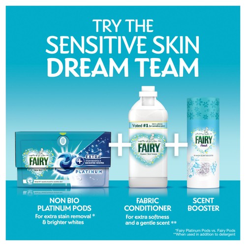 Fairy Platinum Non Bio Washing Liquid 63 Washes