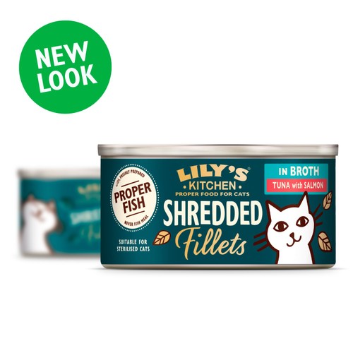 Lily's Kitchen Shredded Fillets Tuna & Salmon in Broth Wet Food for Cats