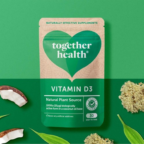Together Health Vitamin D,  Plant Source, 1,000 IU