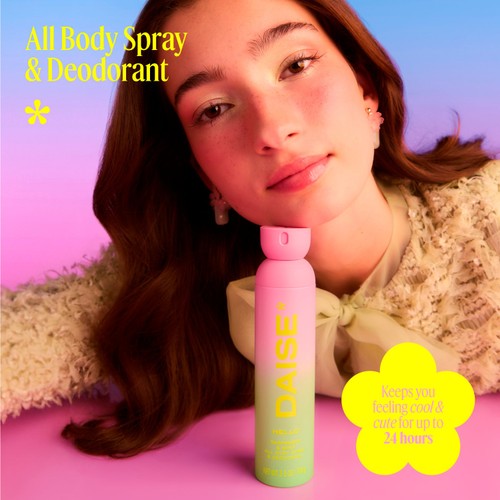 DAISE Hello All Body Spray & Deodorant in Raspberry & Mint 