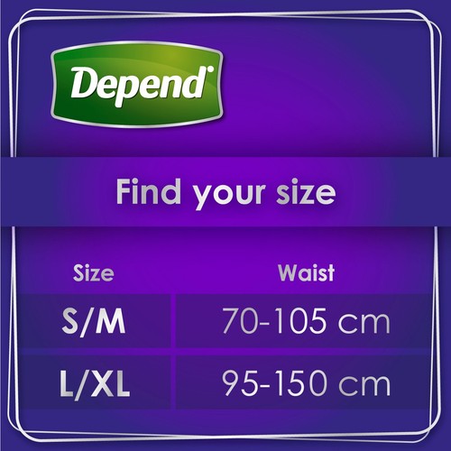 Depend Comfort Protect S/M Incontinence Pants Men