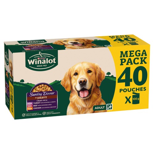 Winalot Sunday Dinner Mixed in Gravy Wet Dog Food 
