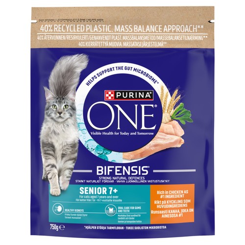 Purina One Senior 7+ Chicken Dry Cat Food 