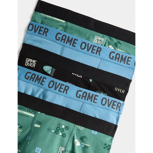 M&S Gaming Trunks, 6-7 Years, Green