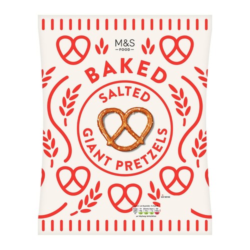 M&S Salted Giant Pretzels