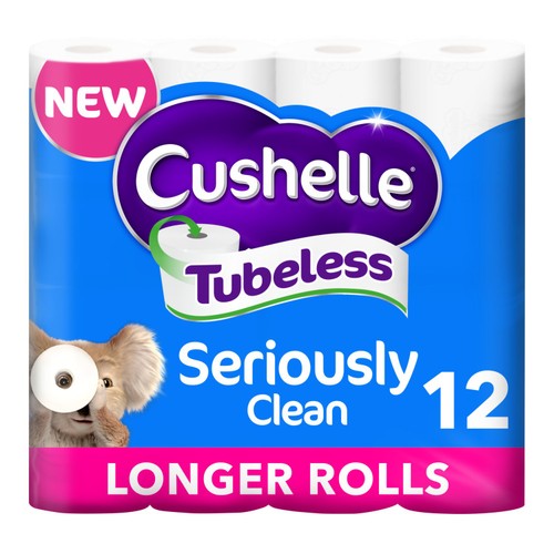 Cushelle Seriously Clean Mega Toilet Rolls, 50% More Sheets