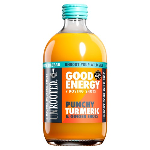 UNROOTED Punchy Turmeric, Ginger & Baobab 7x Dosing Shots