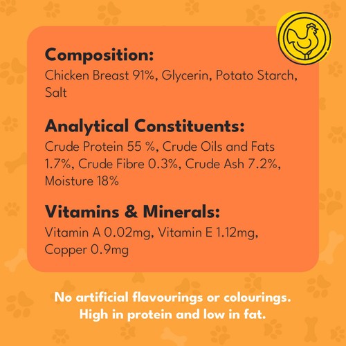 Pet Munchies 100% Natural Chicken Strips Dog Treats