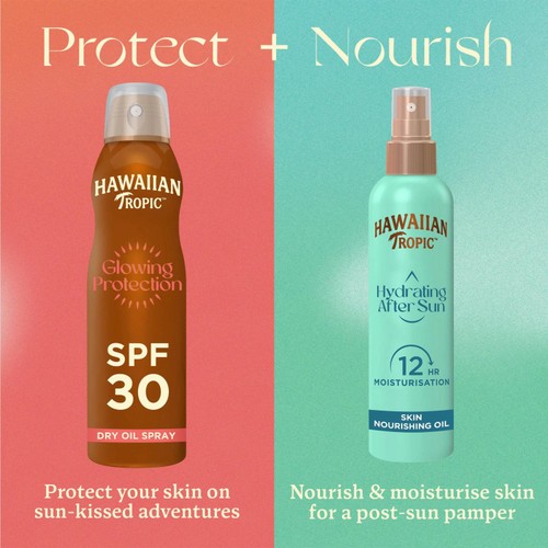 Hawaiian Tropic Glowing Protection SPF 30 Dry Oil Continuous Sun Spray
