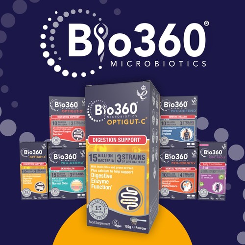 Bio360 OptiGUT-C (15 Billion Bacteria) Powder from Natures Aid