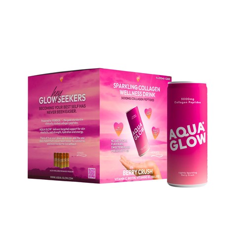 AQUA GLOW Berry Crush Collagen Drink
