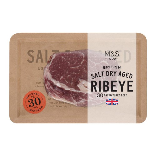 M&S Salt Dry Aged Ribeye Steak