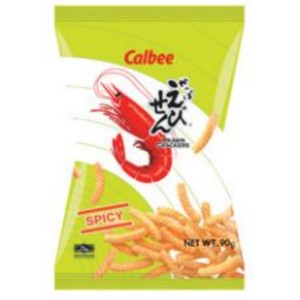 Calbee Prawn Crackers Black Pepper Flavour