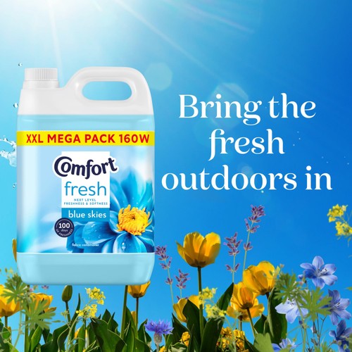Comfort Fresh Fabric Conditioner Blue Skies 160 Washes