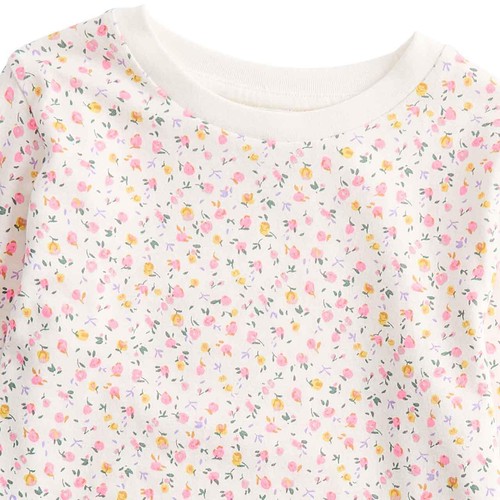 M&S Ditsy Floral Core Essential PJ, 3-4 Y, Pink Mix