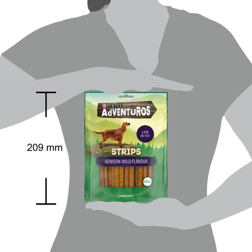 Adventuros Strips Venison Dog Treats