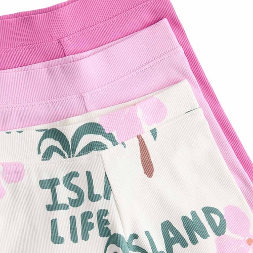 M&S Cotton Rich Palm Tree Cycling Shorts, 4-5 Years