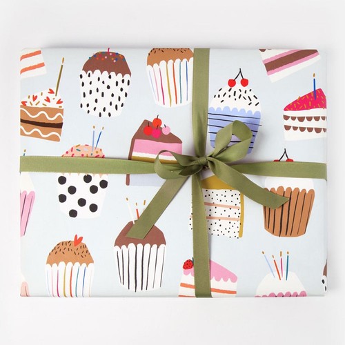 Caroline Gardner Rainbow Cupcakes Gift Wrap