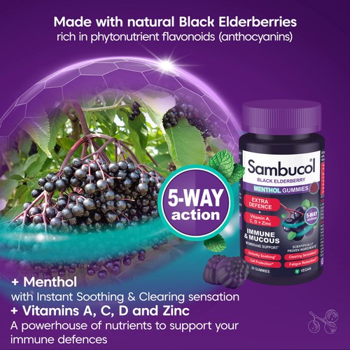 Sambucol Menthol Gummies